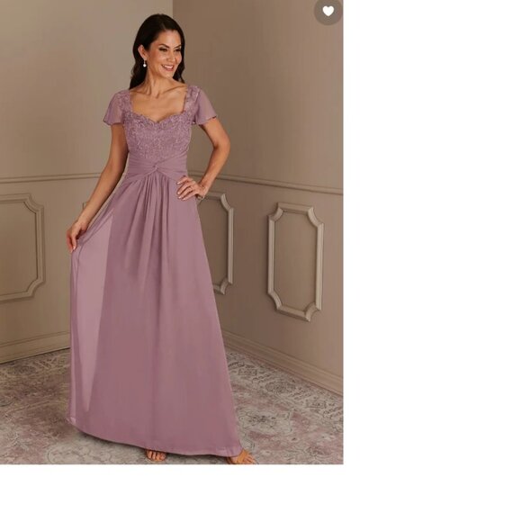 Azazie Gwenyth Desert Rose Dress - Picture 5 of 5